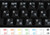 Korean Keyboard Stickers Transparent Background White Lettering for Laptops Pc Any Computer Desktop