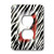 3dRose LLC lsp_100558_6 Zebra Print with Red High Heel Superimposed 2 Plug Outlet Cover