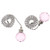 SOLUSTRE 2Pcs Crystal Ceiling Fan Pull Chains Light Pull Extension Chain Dazzling Ball Crystal for Ceiling Fan Light Pull Extender Chain Decorative