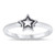 CloseoutWarehouse Oxidized 925 Sterling Silver Star Ring Size 7