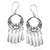 MIMI Sterling Silver Bali Filigree Chandelier Hoop Dangle Earrings