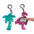 Fun Express - Assorted Flipping Sequin Backpack Clips - Apparel Accessories - Key Chains - Novelty Key Chains - 12 Pieces