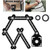 Multi Angle Tool,Multi angle measuring ruler,6-Sided Angle Measurement Tool,Multi Angle Aluminum Alloy Measuring Ruler,Multifunctional measuring ruler,Layout Tool for Handymen, Builders, Craftsmen.