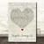 Angels Among Us Script Heart Song Lyric Quote Music Print