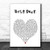 Best Part White Heart Song Lyric Print