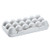 1 Piece Egg Tray Holder Plastic Egg Holder Egg Storage Container Refrigerator Egg Container Kitchen Egg Storage Organizer 18 Grids Egg Storage Box with Lid, Grey