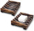 2Pcs Soap Dish?Wooden Soap Dish Storage Holder Bathroom Wooden Soap Case Holder Sink Deck Bathtub Shower Dish Natural Wooden Holder for Sponges, Scrubber -Brown-