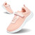 Toddler Shoes Boys Girls Lightweight Breathable Non-Slip Sneakers Washable Strap Athletic Tennis Dual Hook and Loops Shoes for Running Walking Little Kids or Big Kids Pink