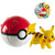 Throw N Pop Poke Ball and Pokemon Figure, Pikachu Game Action Figure for Children's Toy Set ,Pokemon Battle Figures and 50 Pcs No-Duplicate elf Pokemon Stickers