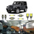 LIGHSTA 7PCS CANBUS Super Bright White LED Interior Light Kit Package for Jeep Wrangler JK 2Door 2007 2008 2009 2010 2011 2012 2013 2014 2015 2016 2017 2018  plus License Plate Lights and Install Tool