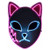 Demon Slayer Mask,LED Cosplay Mask,Halloween Mask,Japanese Anime Demon Slayer,Anime Photography Props Toy -Pink Ears-