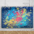 RBQOKJ 7x5ft Paint Splash Graffiti Wall Colorful Brick Backdrop Vintage Brick Texture Photography Background Children Adults Portrait Photo Shoot Backdrops for Photographer Video Studio Prop