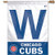 MLB Chicago Cubs 27-by-37-Inch Vertical Flag-W Logo