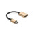 Metal USB C 3.1 Type C Male to USB Female OTG Data Sync Converter Adapter Cable,Gold