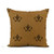 Awowee Flax Throw Pillow Cover Brown Coffee Fleur De Lis Abstract Antique Beautiful Black 16x16 Inches Pillowcase Home Decor Square Cotton Linen Pillow Case Cushion Cover