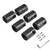 Feilengs 6pcs Trampoline Enclosure Pole Caps with Screw Thickened and Durable Black Trampoline Pole Caps for 1.26" Flat Steel Sheet Top Ring System