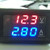 JPONLINE Amp Volt Voltage Current Meter Tester Mini Digital Voltmeter Ammeter DC 100V 10A Panel 0.28" Blue Red Dual LED Display NEW