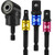 105 Degree Right Angle Driver Extension Screwdriver Drill Attachment plus plus3Pcs 1/4" 3/8" 1/2" Impact Grade Socket Wrench Adapter Extension Set,for Universal Socket,Impact Driver Bit Set,Right Angle Drill