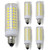 E11 led Bulb Dimmable, 100W Equivalent Halogen Bulb JD T4 e11 Mini Candelabra Base 110V 120V 130 Voltage Input Light Bulbs, Pack of 4 -Daylight 6000K-