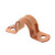 PROCURU 1-1/4 Inch Copper Pipe Strap, Two-Hole Clamp Mount -1-1/4", 10-Pack-