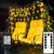 DreiWasser LED Net Lights, 5FT x 5FT 100 LEDs Low Voltage Mesh Fairy Lights Outdoor Indoor 8 Modes Christmas Net Lights for Garden, Bushes, Wedding, Xmas Tree Decorations-Warm White-