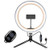 LED Ring Light 10" with Tripod Stand  and  Phone Holderfor Live Streaming  and  YouTube Video, Shooting with 3 Light Modes  and  10 Brightness Level?Dimmable Desk Makeup Ring Light for Photography