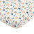 NoJo Aztec Mix & Match 100% Cotton Grey/Fox Fitted Crib Sheet, Navy, Orange, Aqua, Ivory