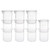 uxcell Measuring Cup 50ml PP Plastic Graduated Beaker Transparent for Lab Kitchen Liquids 14pcs