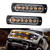 OPL5 2Pcs 6Led Amber Surface Mount Flashing Strobe Lights 12-24V LED Strobe Emergency Lights Warning Flashing Light Caution Light Bar for Truck Car Vehicle -6 LEDs Amber-