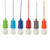 6 Packs-Colorful Led Pull Cord Light Bulb, Portable Led Bulb Light on a Rope Hanging Pull Cord Lamp Battery Operated for Weddings, Festivals, Outdoor, Camping, Parties, Bbq's,