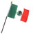 Wholesale Lot of 12 Mexico 4''x6'' Desk Table Stick Flag BEST Garden Outdor Decor polyester material FLAG PREMIUM Vivid Color and UV Fade Resistant