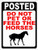 Joycenie Tin Sign New Aluminum Sign Posted Do Not Pet or Feed Horses Sign Safety for Horse Stables  and  Pastures Metal Sign Vintage Retro Wall Decor 12x8 Inch