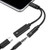 USB C to 3.5mm Headphone and Charger Adapter, Kyweel 2-in-1 Type C to 3.5mm Audio Adapter and PD 60W Fast Charging Converter for Galaxy S20/S10, Pixel 3/4 and More