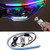 CoCsmart Flexible Car LED Strip Light, 2 Pcs 24 Inches RGB Multi Color Daytime Running Lights, Waterproof Car Headlight Surface Strip Tube Light Neon Turn Signal Lights DRL Switchback Light