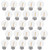 EMITTING Shatterproof  and  Waterproof G45 Replacement LED Light Bulbs 1W Equivalent to 10W, White Warm 2200K Outdoor String Lights Vintage LED Bulbs, E26 Base Edison LED Light Bulbs -25 Pack
