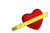 LESGAULEST Doormat Floor Rug/Mat -23.6 x 15.7 inch- - Meter Tape Measure Folding Rule Measure Heart Love