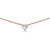 Rose Gold Flashed Sterling Silver 6mm Heart Choker Necklace Made with AAA Cubic Zirconia