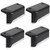 4pcs LED Solar Deck Lights IP65 Waterproof Outdoor Garden Pathway Patio Stairs Steps Fence Lamps