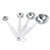 4 Pcs/Set Seasoning Measuring Spoons, Stainless Steel Measuring Spoons Cups for Coffee Seasoning Kitchen Cooking Tools