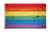 3x5 Embroidered Gay Lesbian Rainbow LGBT 210D Sewn Nylon Flag 2 clips grommets PREMIUM Vivid Color and UV Fade BEST Garden Outdor Decor Resistant Canvas Header and polyester material FLAG