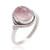 Women?s 925 Sterling Silver Rose Quartz Oval Gemstone Vintage Ring, Size 7