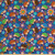 Lunarable Animal Fabric by The Yard, Cute Cartoon Hedgehogs Living in Fantasy Forest Pattern with Flowers Branches Leaves, Decorative Fabric for Upholstery and Home Accents, 2 Yards, Multicolor