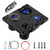 Upgraded 4 in 1 12V Outlet Charger Socket Panel, QC3.0 USB Socket USB C Power Outlet LED Voltmeter Cigarette Lighter Socket LED Lighted ON Off Rocker Toggle Switch for Truck Car Marine Boats RV