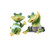 PHNAM Home Statue,Couple Frog Figurines Frog Sculpture Statue Creative Funny Resin Frog,Lawn Decoration Gardening Statue,for Home Desk Decoration