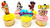 Butterbean's Cafe Cupcake Topper Set Featuring Butterbean, Dazzle, Poppy, Cricket and Friends