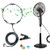 BAOZOON Fan Misting Kit for Cool Patio Breeze 19.7FT-6M- Misting Line with 5 Removable Brass Nozzle and Plated Solid Brass Adapter, Connects to Any Mister Spray for Cooling Outdoor Fan Misters