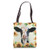 Cow Sunflower Cute Farm Animal Cow Print For Cow Lover Tote Bag