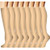 Compression Socks for Women  and  Men 8 Pairs 20-30 mmHg is Best Graduated Athletic, Running, Flight,Travel,Nurses -8013, Large/X-Large-