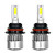 Ikunde 9007 LED Headlight Bulbs, 8000LM Hi/Lo Beam Car Headlamp Automotive Lighting Conversion Kits 8000K Ice Blue Halogen Replacement, Pack of 2