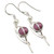 SilverStarJewel 925 Sterling Silver Natural 7 x 7 mm Garnet Earrings 4.6 cm 3.5 Grams SilverStarJewel 925 Sterling Silver Natural 7 x 7 mm Garnet Earrings 4.6 cm 3.5 Grams